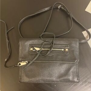 Rebecca Minkoff Black Leather Shoulder Bag / clutch